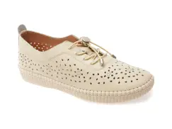 Pantofi FLAVIA PASSINI bej, 2493, din piele naturala imagine