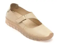 Pantofi FLAVIA PASSINI bej, BY55, din piele naturala imagine