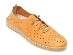 Pantofi FLAVIA PASSINI galbeni, SN1071, din piele naturala imagine