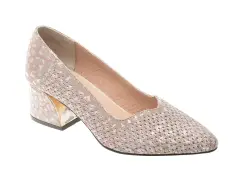 Pantofi FLAVIA PASSINI gri, 5134, din piele naturala imagine