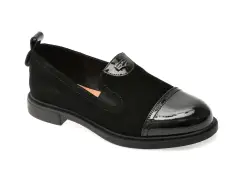 Pantofi FLAVIA PASSINI negri, 1132, din piele intoarsa imagine