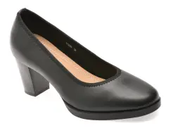 Pantofi FLAVIA PASSINI negri, 11658, din piele naturala imagine