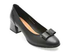 Pantofi FLAVIA PASSINI negri, 1378D11, din piele naturala imagine
