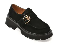 Pantofi FLAVIA PASSINI negri, 3S931, din piele intoarsa imagine