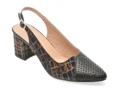 Pantofi FLAVIA PASSINI negri, 4411598, din piele naturala imagine