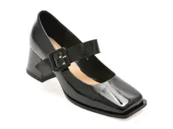 Pantofi FLAVIA PASSINI negri, 55828, din piele naturala lacuita imagine