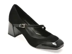 Pantofi FLAVIA PASSINI negri, 65454, din piele intoarsa imagine