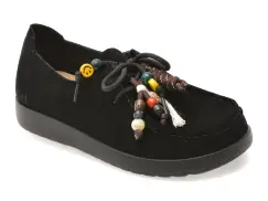 Pantofi FLAVIA PASSINI negri, 9201, din piele intoarsa imagine