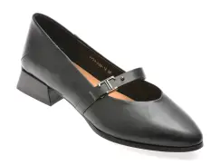 Pantofi FLAVIA PASSINI negri, V733D25, din piele naturala imagine
