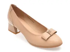 Pantofi FLAVIA PASSINI nude, 1378D11, din piele naturala imagine