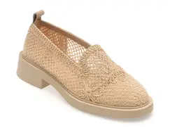 Pantofi FLAVIA PASSINI nude, 1551, din material textil imagine