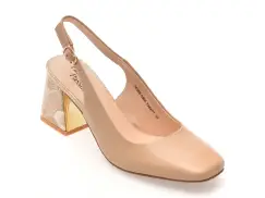 Pantofi FLAVIA PASSINI nude, 3K666, din piele naturala imagine