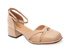 Pantofi FLAVIA PASSINI nude, 606, din piele naturala imagine