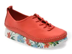 Pantofi FLAVIA PASSINI rosii, 437, din piele naturala imagine