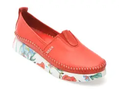 Pantofi FLAVIA PASSINI rosii, 712, din piele naturala imagine