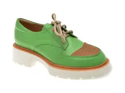Pantofi FLAVIA PASSINI verzi, 6003, din piele naturala imagine