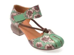 Pantofi FLAVIA PASSINI verzi, 8085, din piele naturala imagine