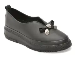 Pantofi GOLD DEER negri, 212618, din piele naturala imagine