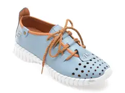 Pantofi GRYXX albastri, 5306, din piele naturala imagine