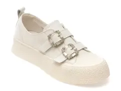 Pantofi GRYXX albi, 24995, din piele naturala imagine