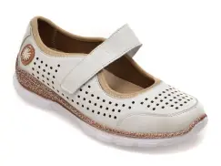 Pantofi GRYXX albi, EV2922, din piele naturala imagine