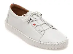 Pantofi GRYXX albi, EV2950, din piele naturala imagine