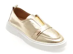 Pantofi GRYXX aurii, 195S03, din piele naturala imagine