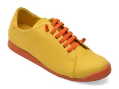 Pantofi GRYXX galbeni, 1601, din piele naturala imagine