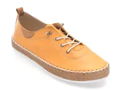 Pantofi GRYXX galbeni, EV3016, din piele naturala imagine