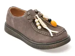 Pantofi GRYXX gri, 9320, din piele intoarsa imagine