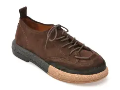 Pantofi GRYXX maro, 3642609, din piele intoarsa imagine