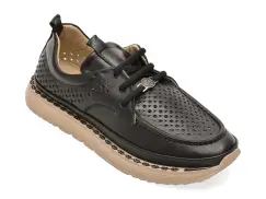 Pantofi GRYXX negri, 210YZ65, din piele naturala imagine