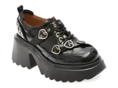 Pantofi GRYXX negri, 25011, din piele naturala imagine