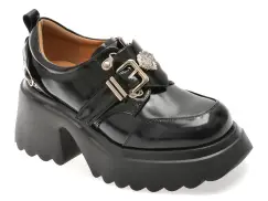 Pantofi GRYXX negri, 25012, din piele naturala imagine