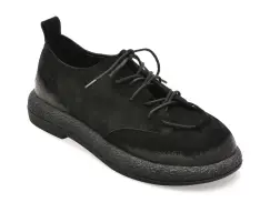 Pantofi GRYXX negri, 3642609, din piele intoarsa imagine