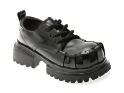 Pantofi GRYXX negri, 5610, din piele ecologica imagine