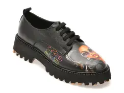 Pantofi GRYXX negri, 5962300, din piele naturala imagine