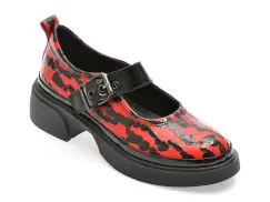 Pantofi GRYXX rosii, 387383, din piele naturala imagine