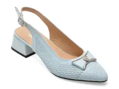 Pantofi IMAGE albastri, 6192431, din piele naturala imagine