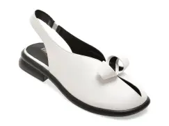 Pantofi IMAGE albi, 1603H30, din piele naturala imagine