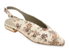 Pantofi IMAGE bej, 16716, din piele naturala imagine