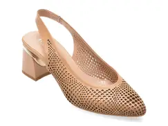 Pantofi IMAGE bej, 3510081, din piele naturala imagine