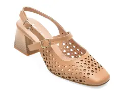 Pantofi IMAGE bej, 3510141, din piele naturala imagine