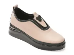 Pantofi IMAGE gri, 1061931, din piele naturala imagine