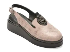 Pantofi IMAGE gri, 106242Z, din piele naturala imagine