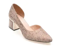 Pantofi IMAGE gri, 3671622, din piele naturala imagine