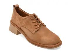 Pantofi IMAGE maro, 3772610, din piele intoarsa imagine