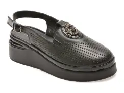 Pantofi IMAGE negri, 106242Z, din piele naturala imagine