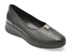 Pantofi IMAGE negri, 13400, din piele naturala imagine