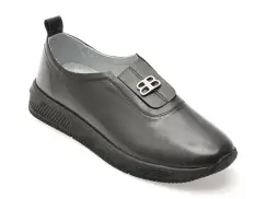 Pantofi IMAGE negri, 1501605, din piele naturala imagine